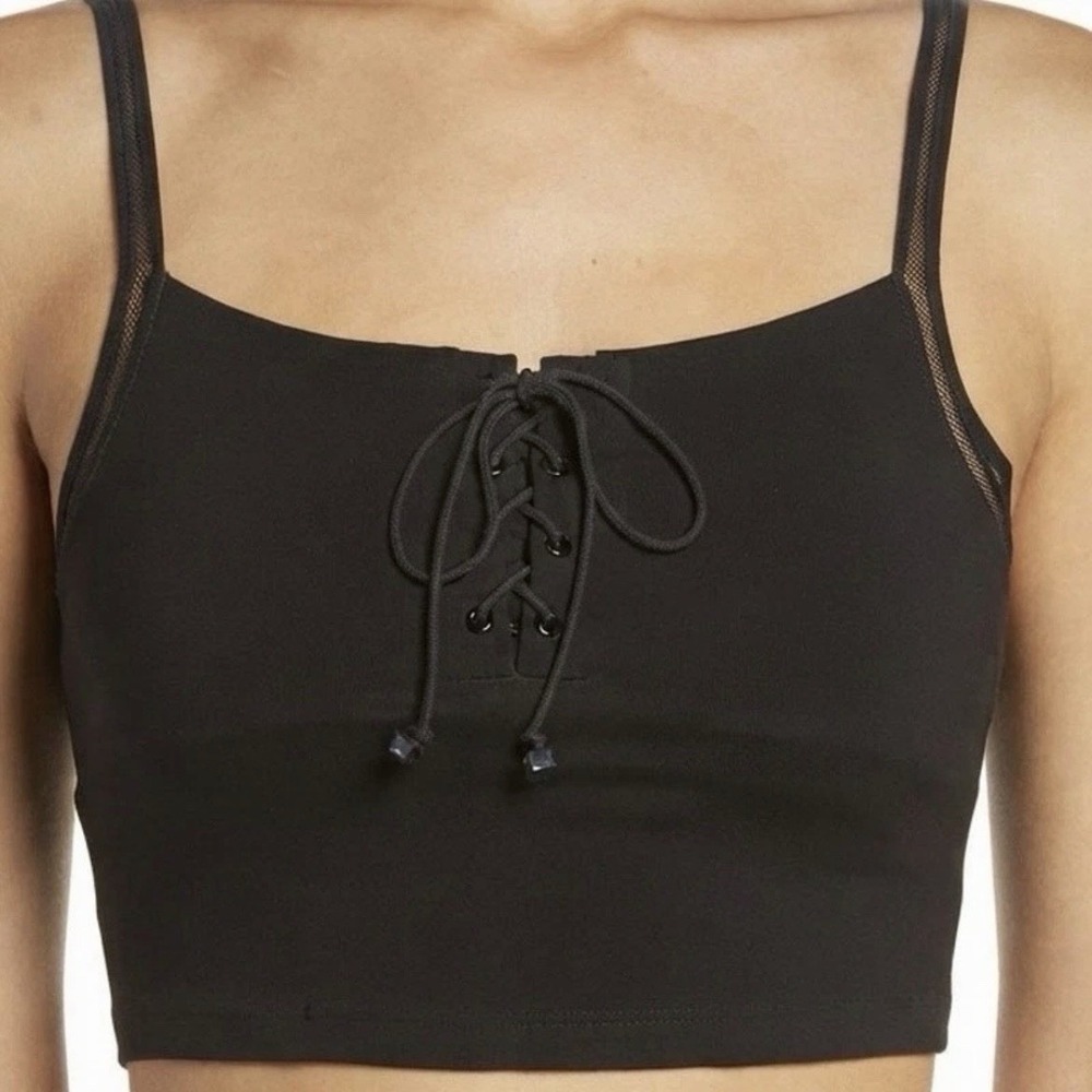 Free People Intimately "She's Fancy" Brami Black Women's XS Indie Sleaze Lounge